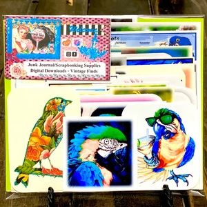 Parrot Bag - Collection Of 60 Parrot Mini Prints